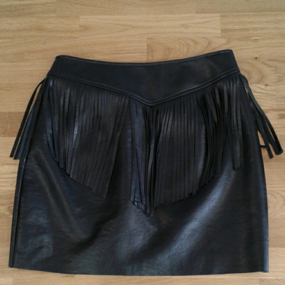 Fringe Mini Skirt